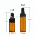 mini vial essential oil glass bottle